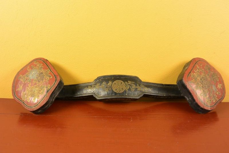 Haga clic en la imagen para ampliar Antigua Laca China - Ruyi Cetro 4