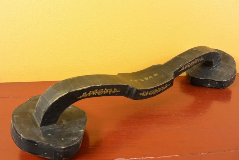 Haga clic en la imagen para ampliar Antigua Laca China - Ruyi Cetro 5