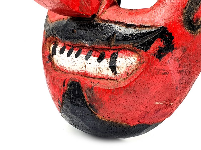 Antigua máscara de Java - Teatro indonesio - Máscara topeng javanesa 2