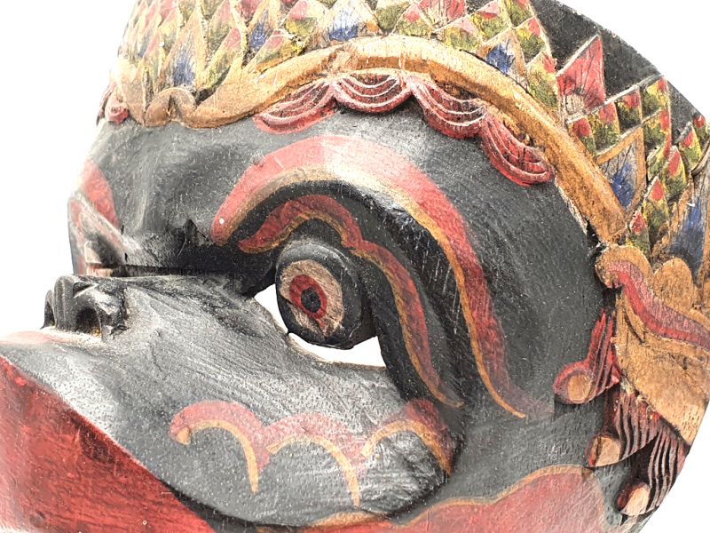 Antigua máscara de Java - Teatro indonesio - Máscara topeng javanesa 2