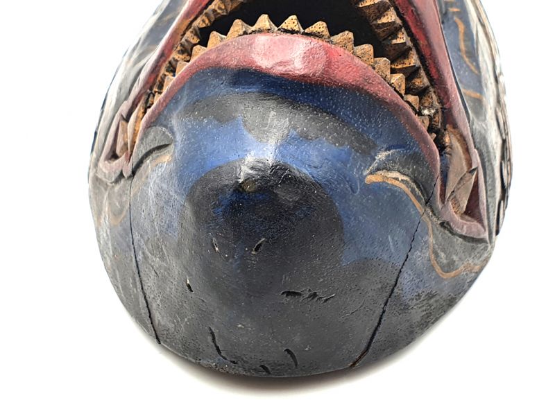 Antigua máscara de Java - Teatro indonesio - Topeng Mask - restaurado 4