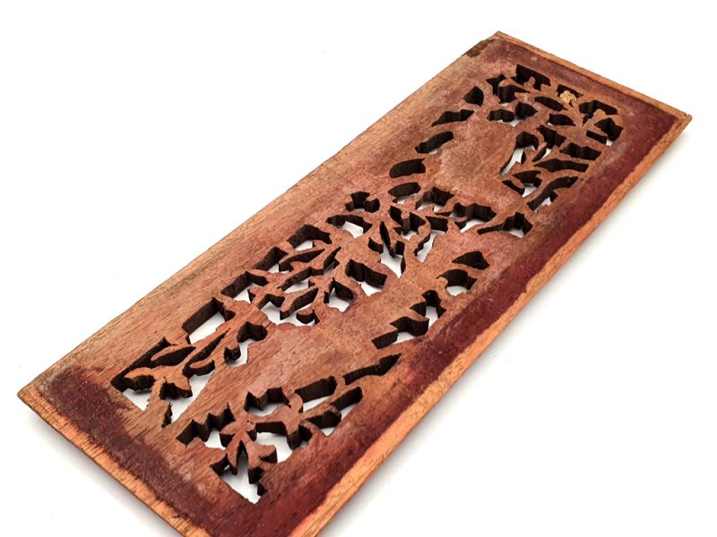 Haga clic en la imagen para ampliar Antigua Placa de Madera - Dinastía Qing - El fénix y el animal mágico 3