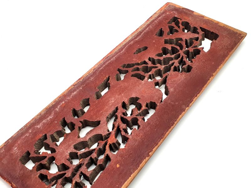 Haga clic en la imagen para ampliar Antigua Placa de Madera - Dinastía Qing - Leones de Fu 3