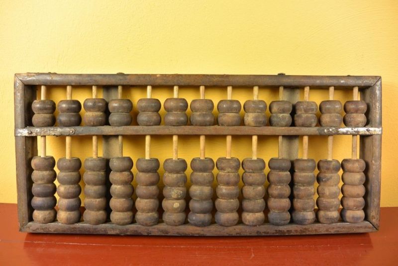Antiguo ábaco - Abaco chino de Madera 1