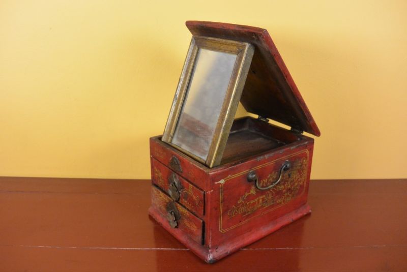 Antiguo Arcón Chino Caja de Maquillaje 2