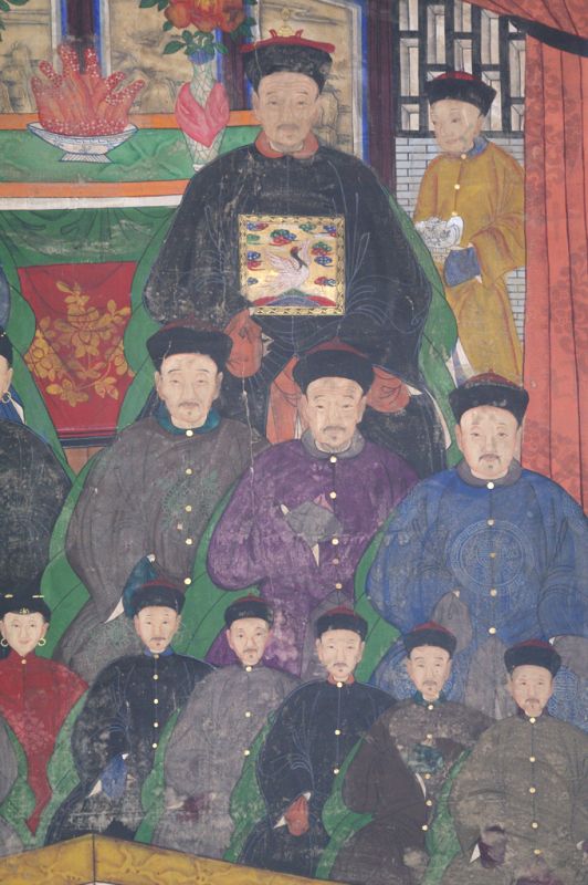 Haga clic en la imagen para ampliar Antiguo - Muy grande Ancestros Chinos - Dinastía Qing - 20 caracteres 4