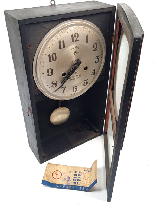 Antiguo reloj chino - péndulo chino - Polaris - Art Deco - China 5