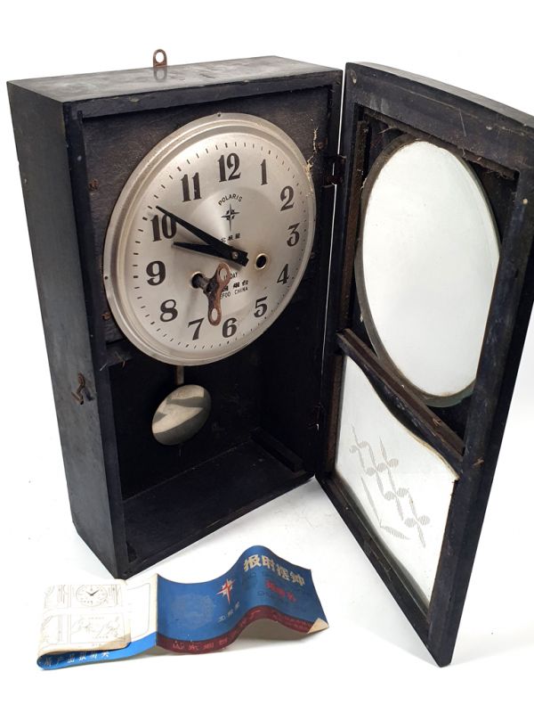 Antiguo reloj chino - péndulo chino - Polaris - Art Deco 5