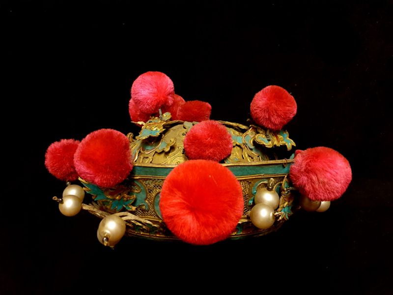 Antiguo Sombrero teatro chino - Rosa 1