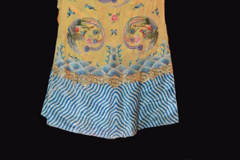 Antiguo teatro traje chino Amarillo 4