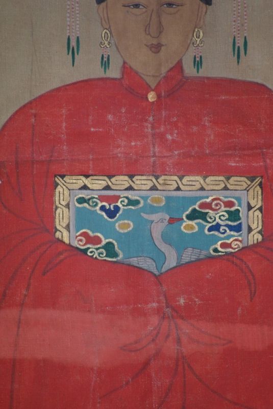 Antike Ahnenbilder Ehefrau Qing Dynastie 5