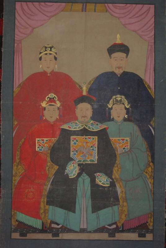 Antike Ahnenbilder Qing Dynastie 2