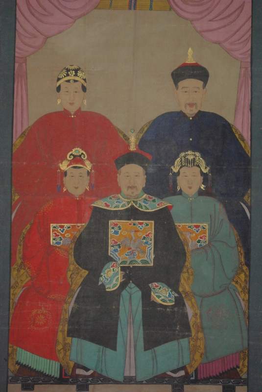 Antike Ahnenbilder Qing Dynastie 3