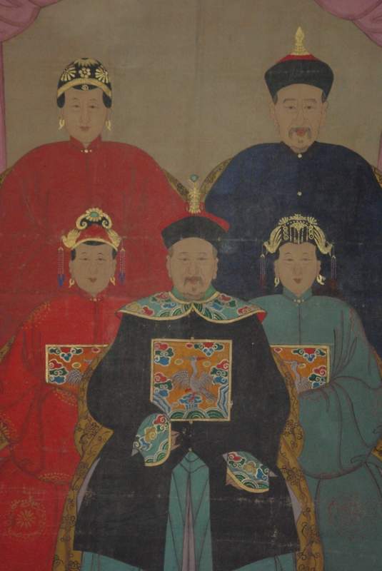Antike Ahnenbilder Qing Dynastie 4