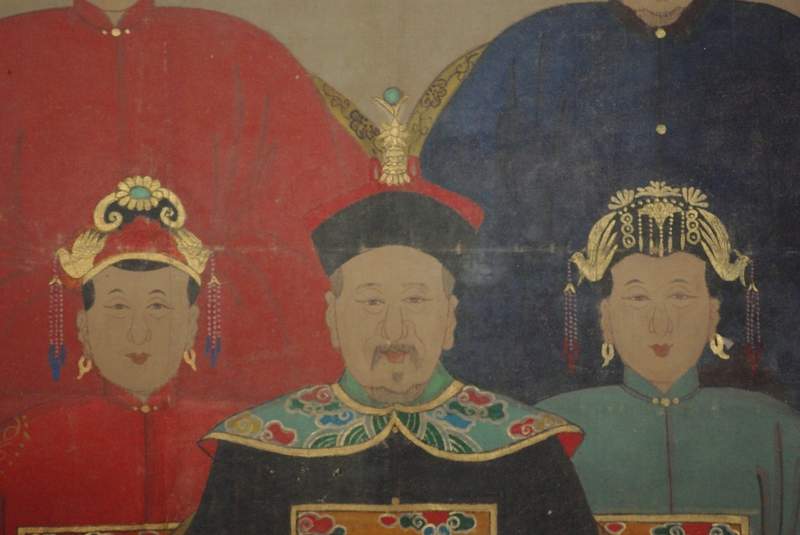 Antike Ahnenbilder Qing Dynastie 5