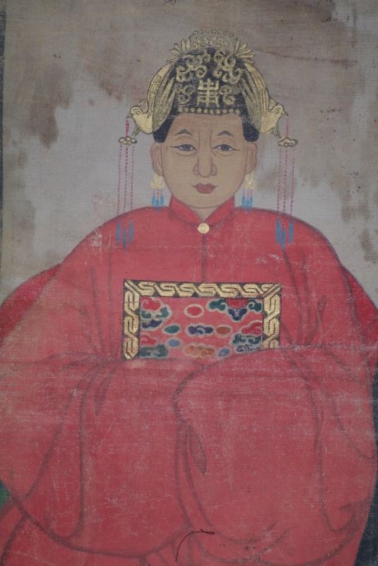 Antike Chinesische Ahnenportraits Qing Dynastie 5