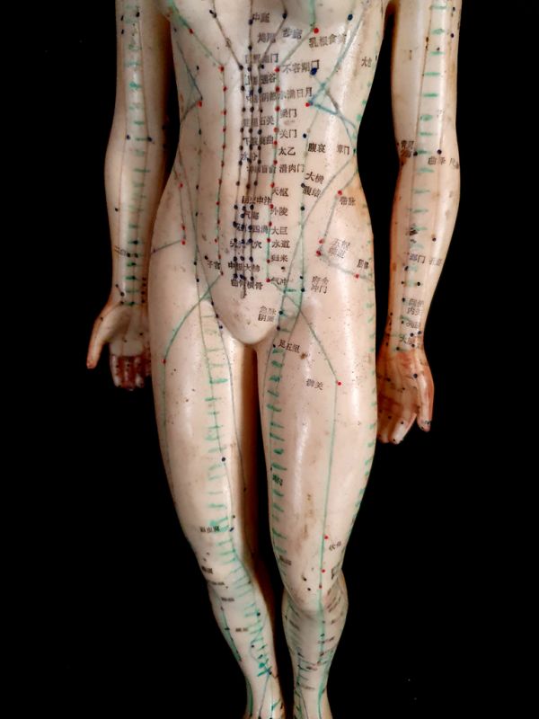 Antike chinesische Akupunktur-Statue - Plastik - Frau 5 3