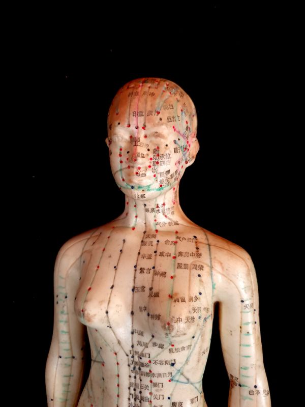 Antike chinesische Akupunktur-Statue - Plastik - Frau 5 4