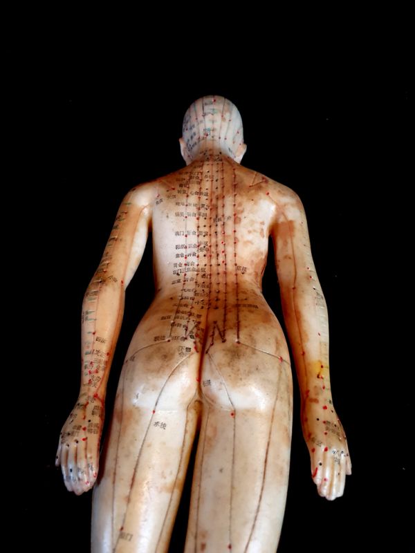 Antike chinesische Akupunktur-Statue - Plastik - Frau 5 5
