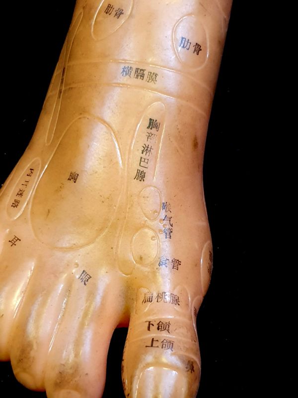 Antike chinesische Akupunktur-Statue - Plastik - Fuß 4 2