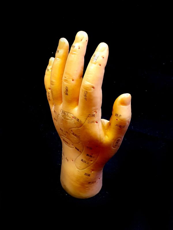 Antike chinesische Akupunktur-Statue - Plastik - Hand 2