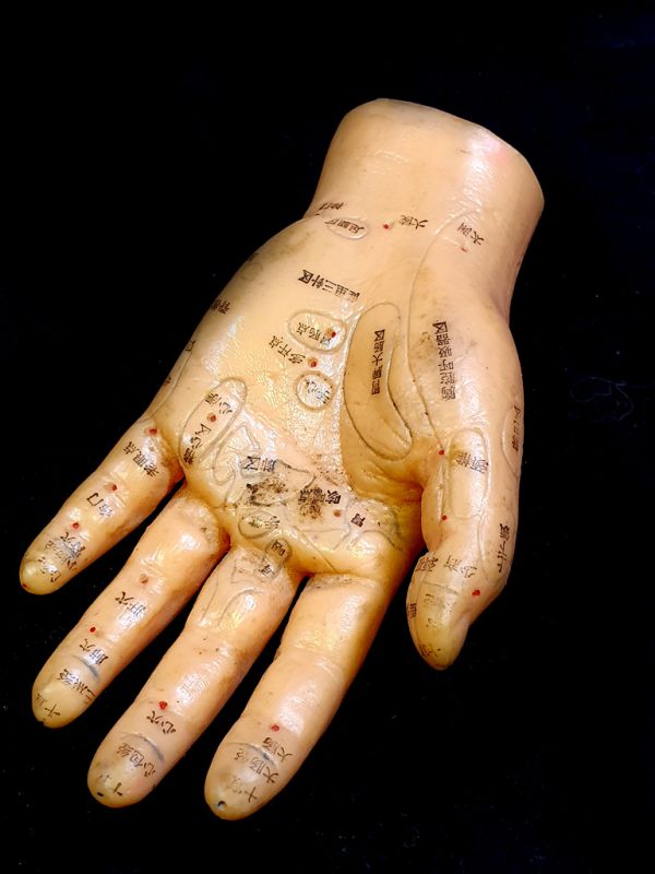 Antike chinesische Akupunktur-Statue - Plastik - Hand 3