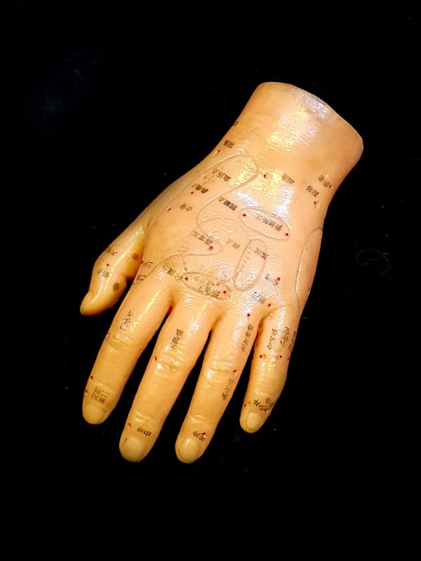 Antike chinesische Akupunktur-Statue - Plastik - Hand 4