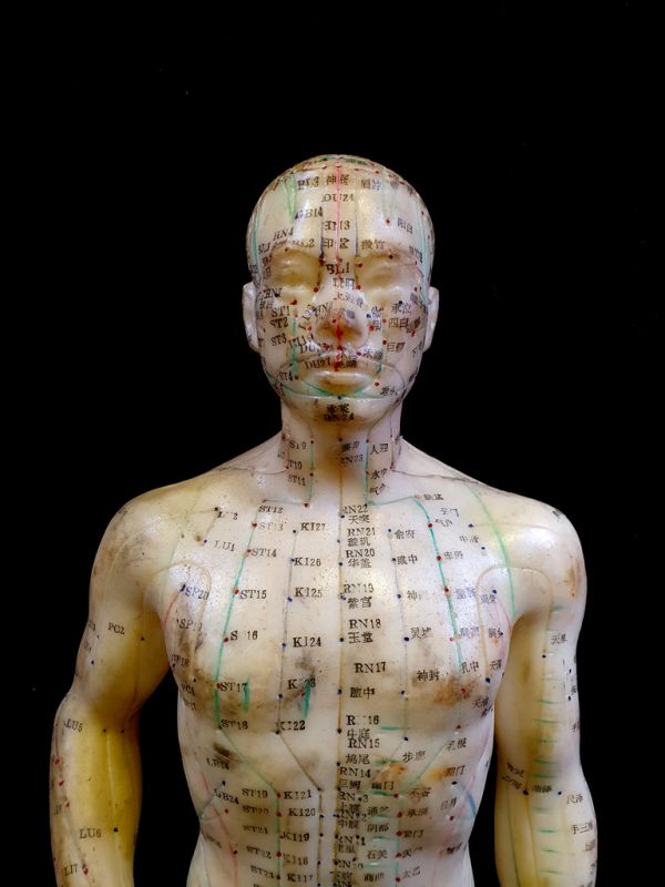 Antike chinesische Akupunktur-Statue - Plastik - Mann 3 2