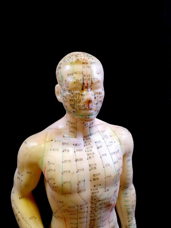 Antike chinesische Akupunktur-Statue - Plastik - Mann 4 2