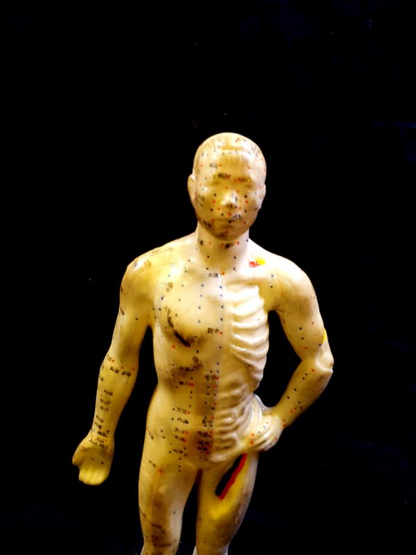 Antike chinesische Akupunktur-Statue - Plastik - Mann - kleine Statue 2