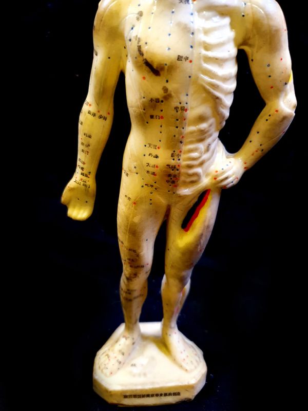 Antike chinesische Akupunktur-Statue - Plastik - Mann - kleine Statue 3