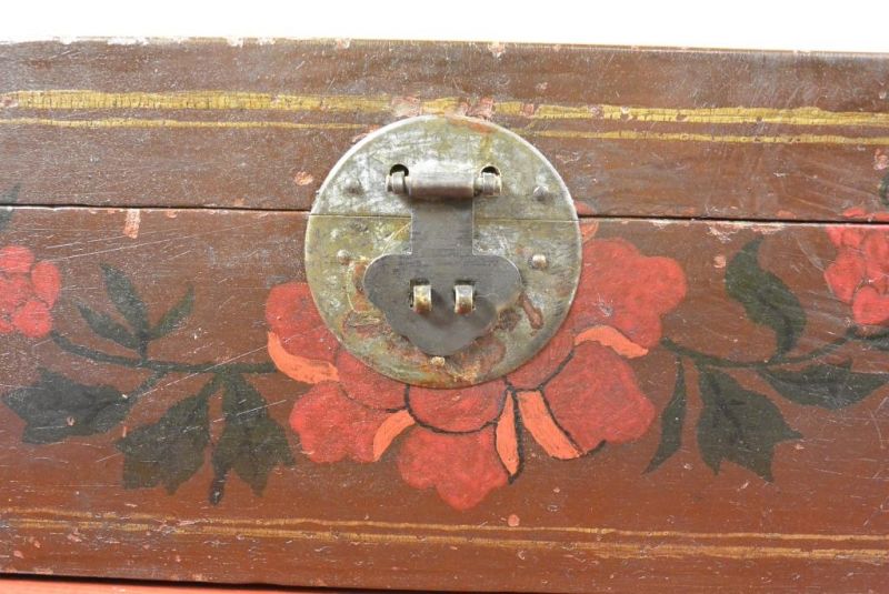 Antike Chinesische Koffer - Blumen 2