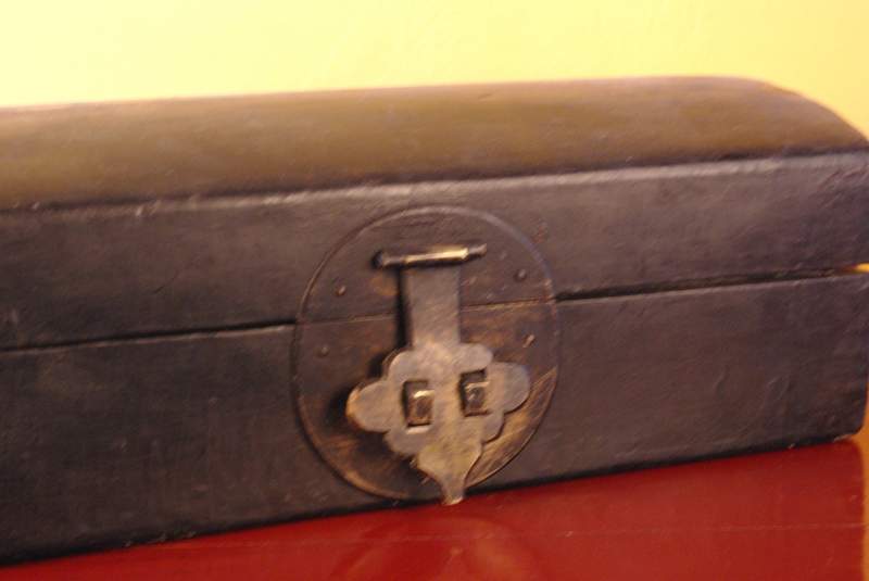Antike Chinesische Koffer Lange schwarze Box 2