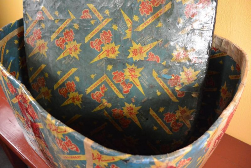 Antike Chinesische Papier Schatulle 2