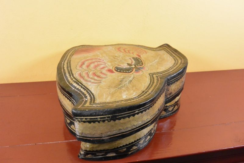 Antike Chinesische Papier Schatulle Schmetterling 3