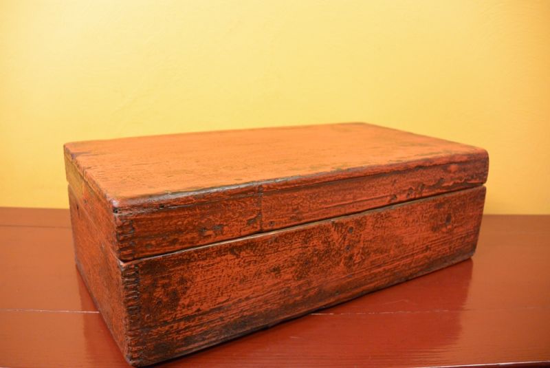 Antike Chinesische Truhe dünnen Box 2