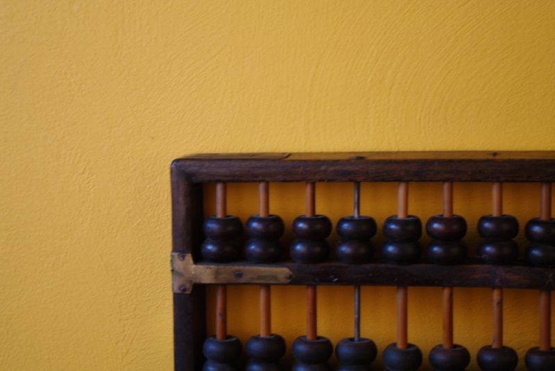 Antiker Holz Chinesischer Abakus 5