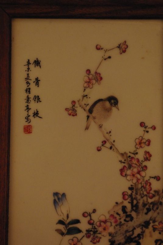 Antikes Holz und Porzellan aus China 4