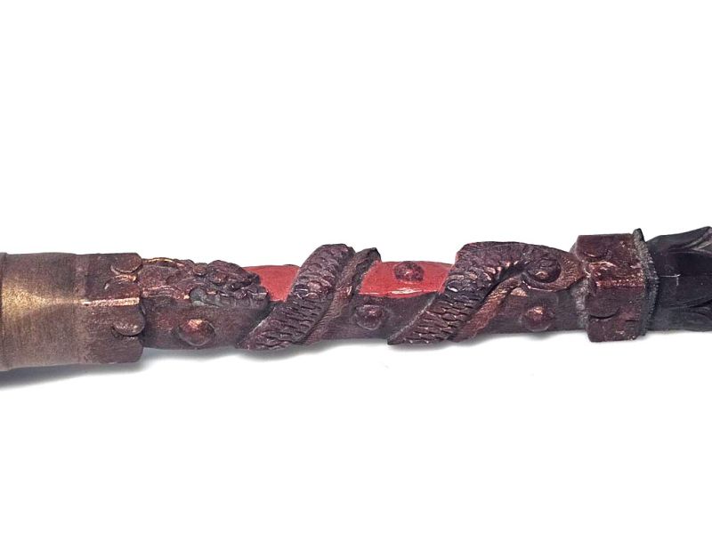 Antique Dragon‑Handled Brush – Qing Dynasty Calligraphic Legends 3