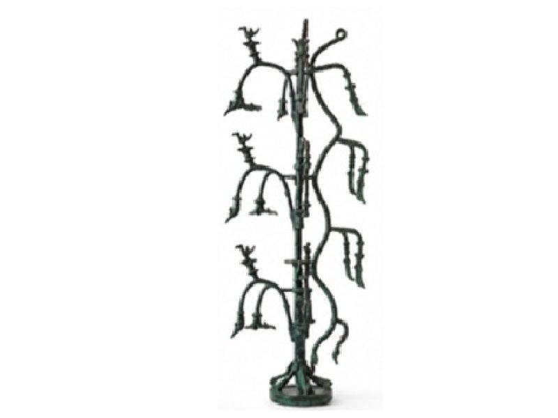 Arbre sacré monumental SanXingDui en bronze – Sculpture chinoise d'exception 50 cm