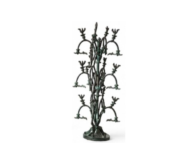 Arbre sacré SanXingDui en bronze – Grande sculpture chinoise 30 cm