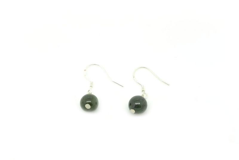 Aretes de Jade Bola verde 1