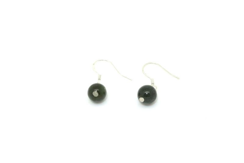 Aretes de Jade Bola verde 4