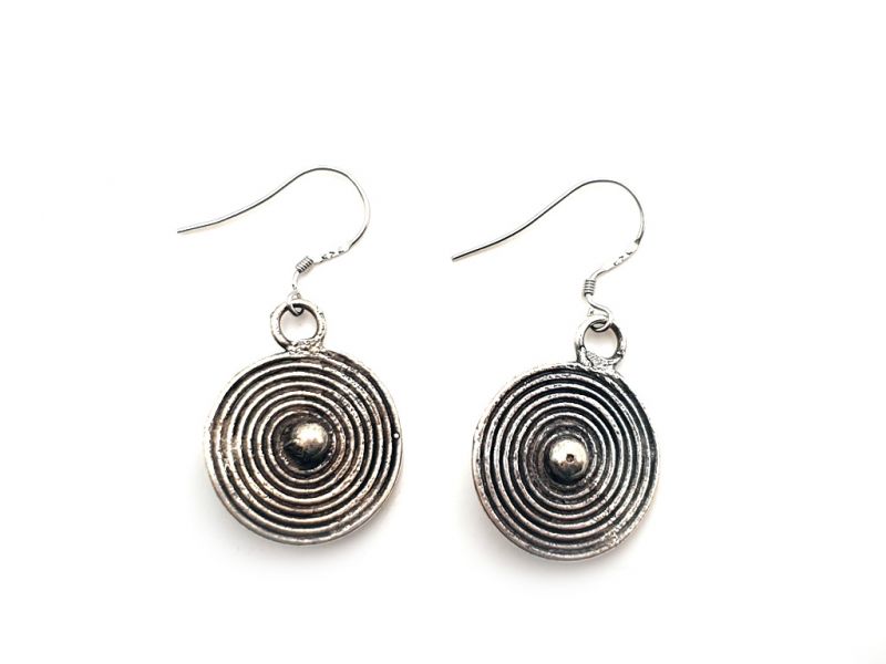 Aretes étnicos Minoría Miao Muy pequeña espiral 1