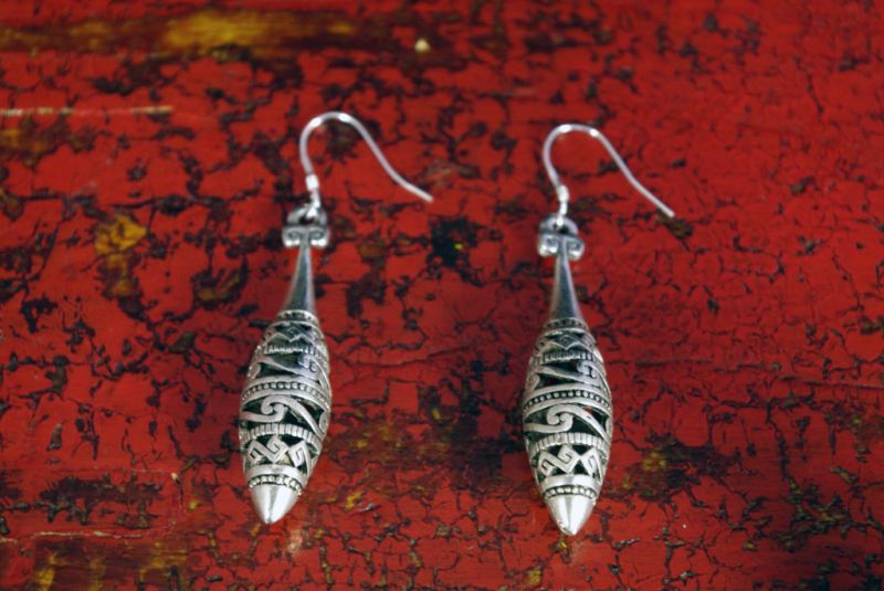 Aretes étnicos Minoría Miao Oval 2