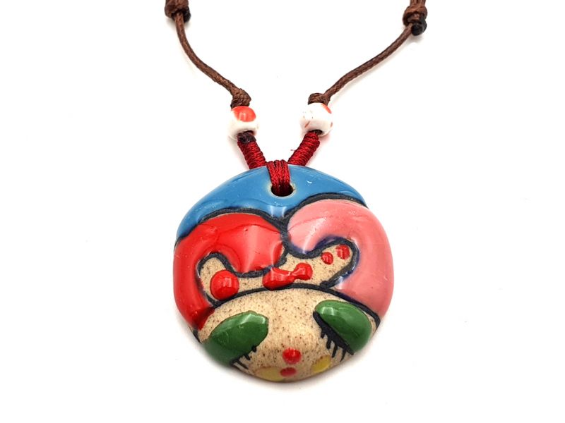Asian ceramic heads collection - Necklace - Burma 1