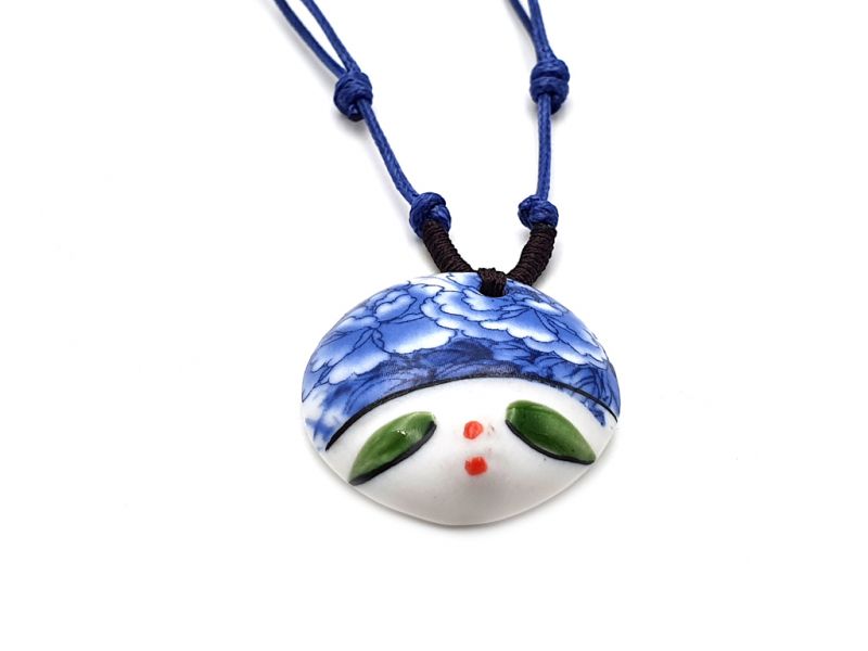 Asian ceramic heads collection - Necklace - India - Rajasthan 2