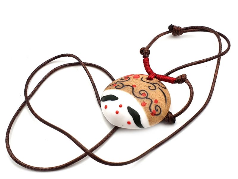 Asian ceramic heads collection - Necklace - Japan - Osaka 3