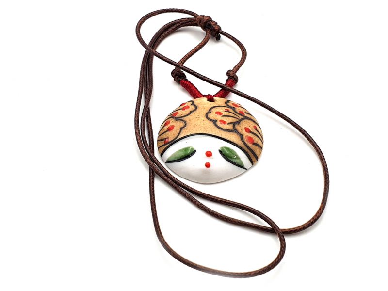 Asian ceramic heads collection - Necklace - Japan - Tokyo 3