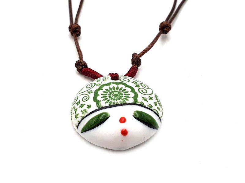 Asian ceramic heads collection - Necklace - Philippines 2